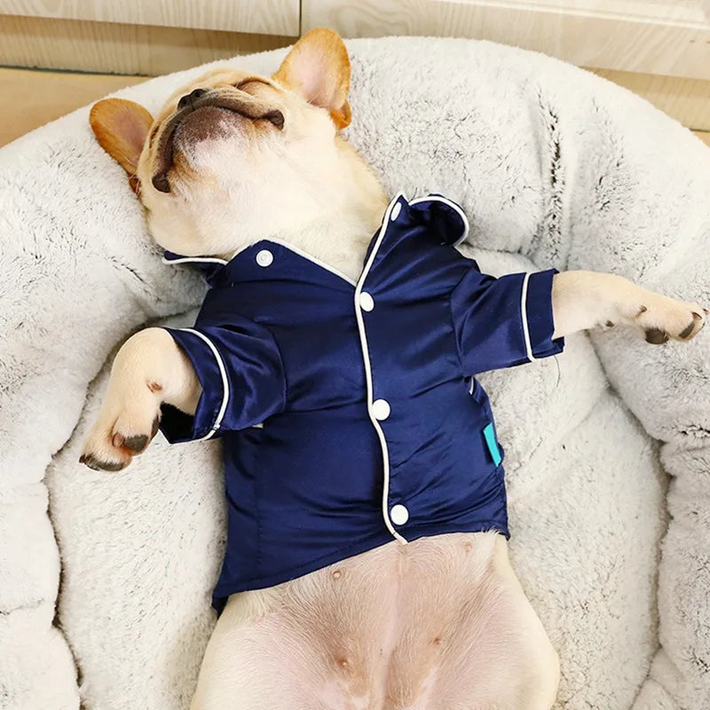 Silk French Bulldog Pajamas