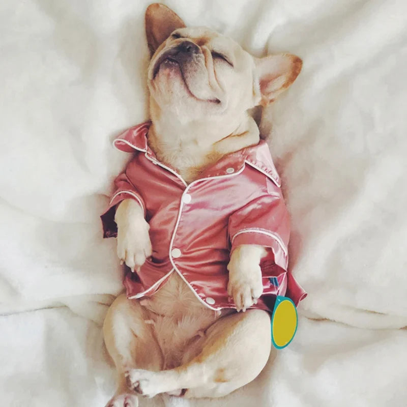 Silk French Bulldog Pajamas