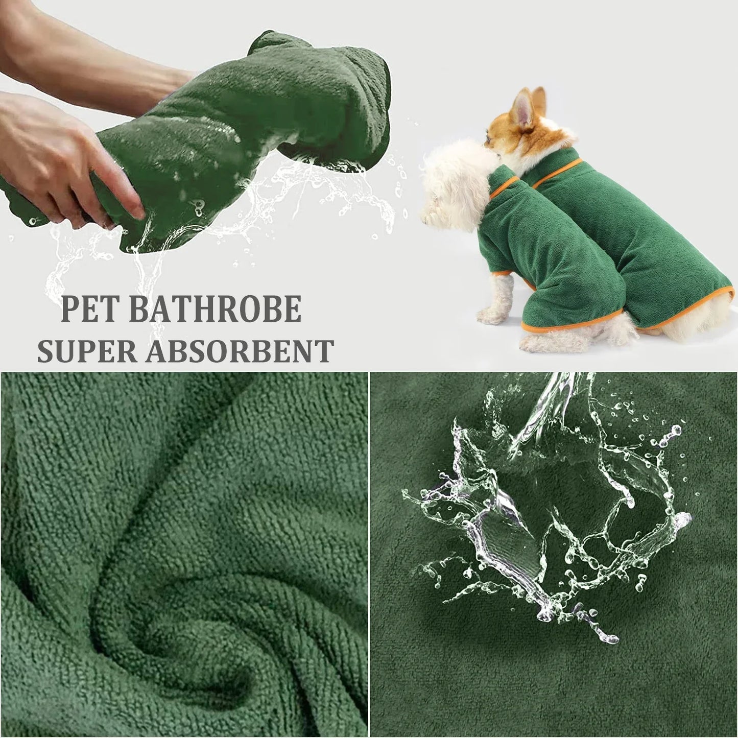 Super Absorbent Pet Bathrobe