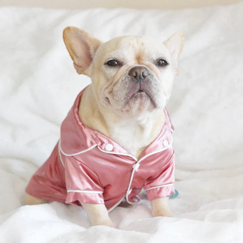 Silk French Bulldog Pajamas