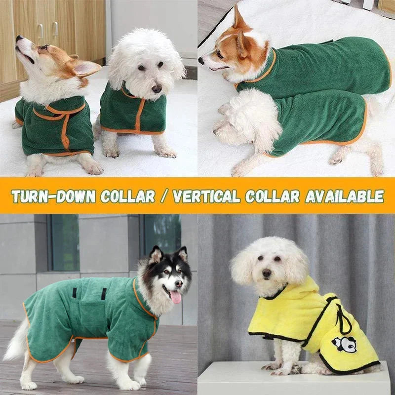 Super Absorbent Pet Bathrobe