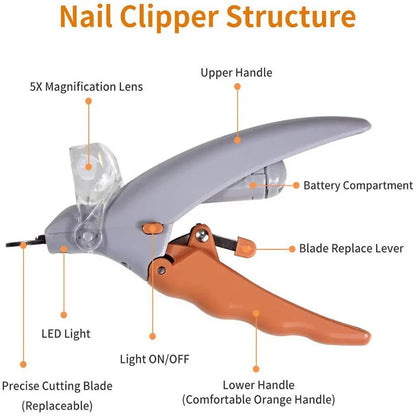 Professional Pet Led Nail Clipper